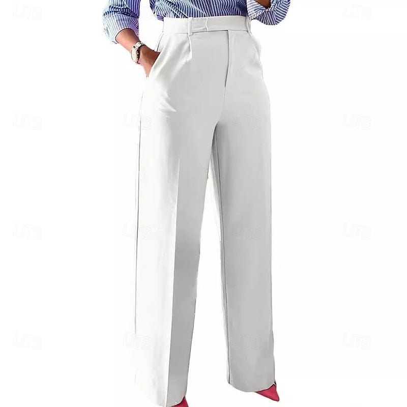 Emery | Elegant High-Waist Straight-Leg Trousers