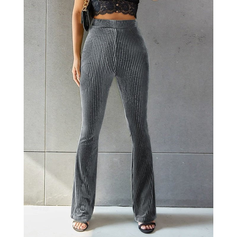Pantalon Taille Haute Femme Vert Clair – Coupe Élégante Décontractée | Avani Pantalon