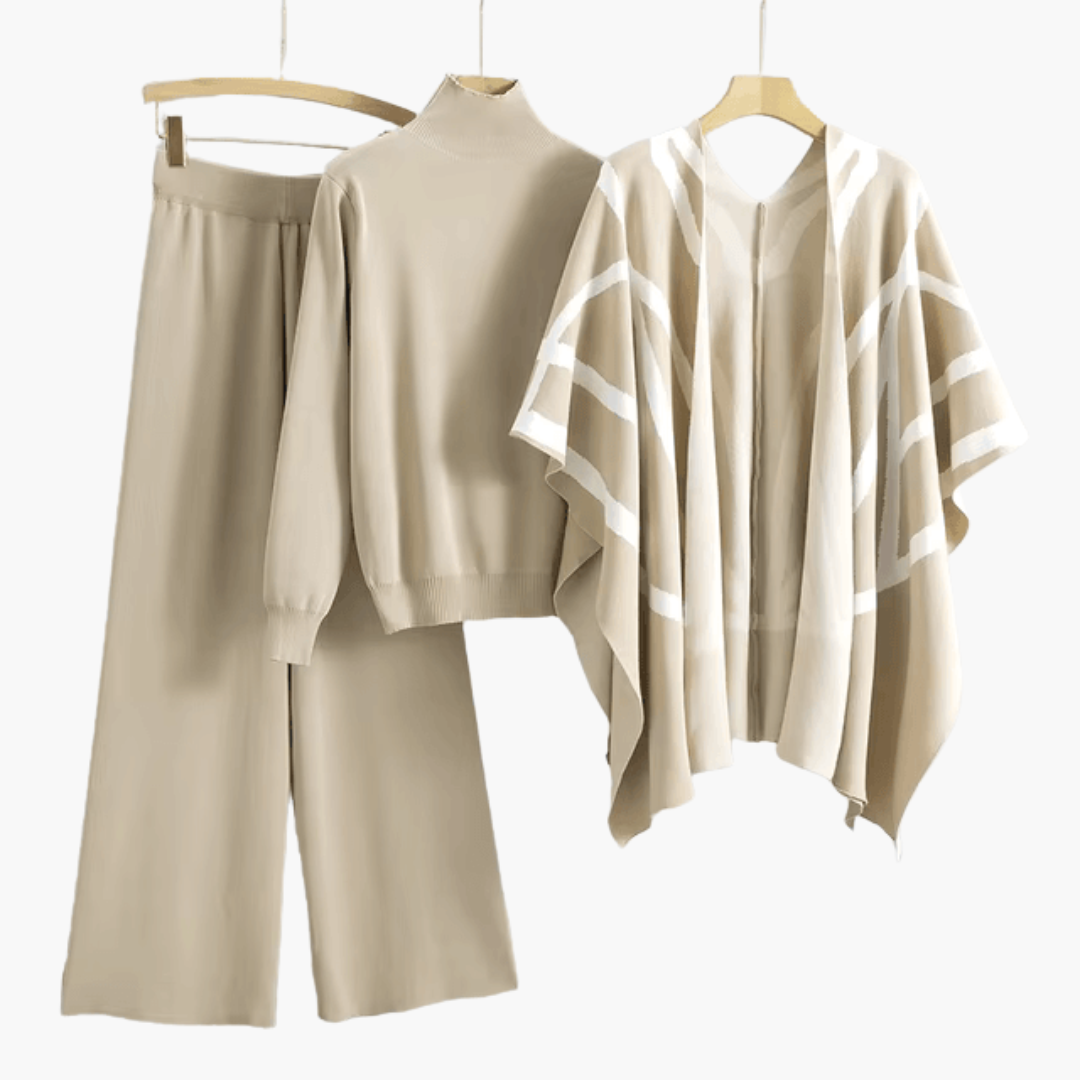 Ensemble Cardigan Maille Femme – Veste & Pantalon Taille Unique | Emery Cardigan Set Hiver