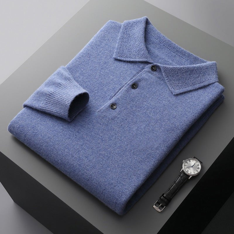 Polo Homme Cachemire Luxueux – Toucher Doux Premium Élégant | Rowan Polo Cachemire