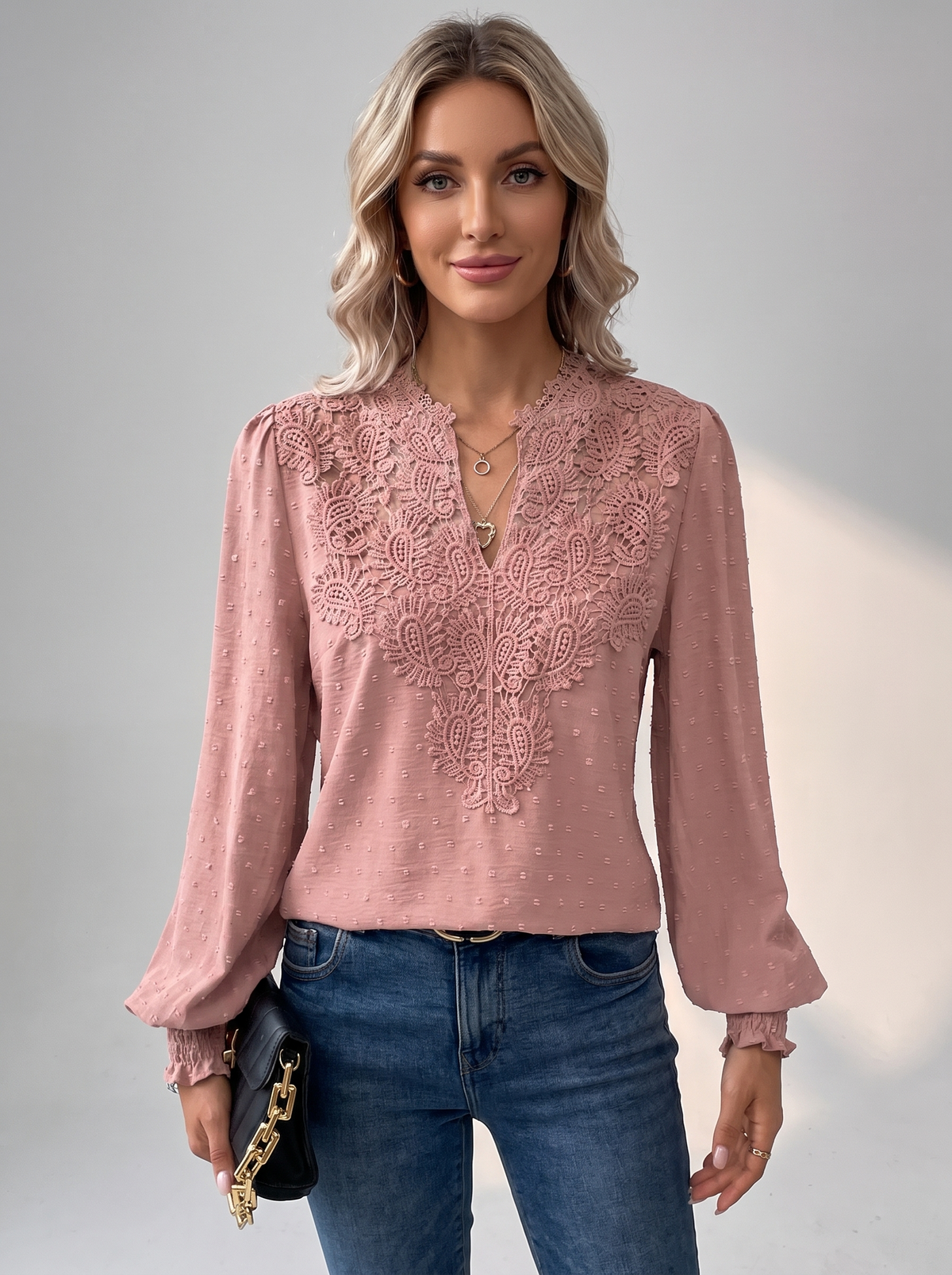 Dentelle Rose Poudré