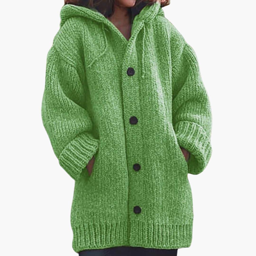 Gilet Long Femme à Capuche – Coupe Ample Texturée | Chaleur & Confort Décontracté