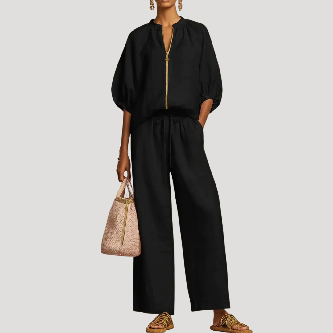 Ensemble Deux Pièces Femme Grande Taille – Haut & Pantalon Fluide | Confort & Élégance XS-5XL