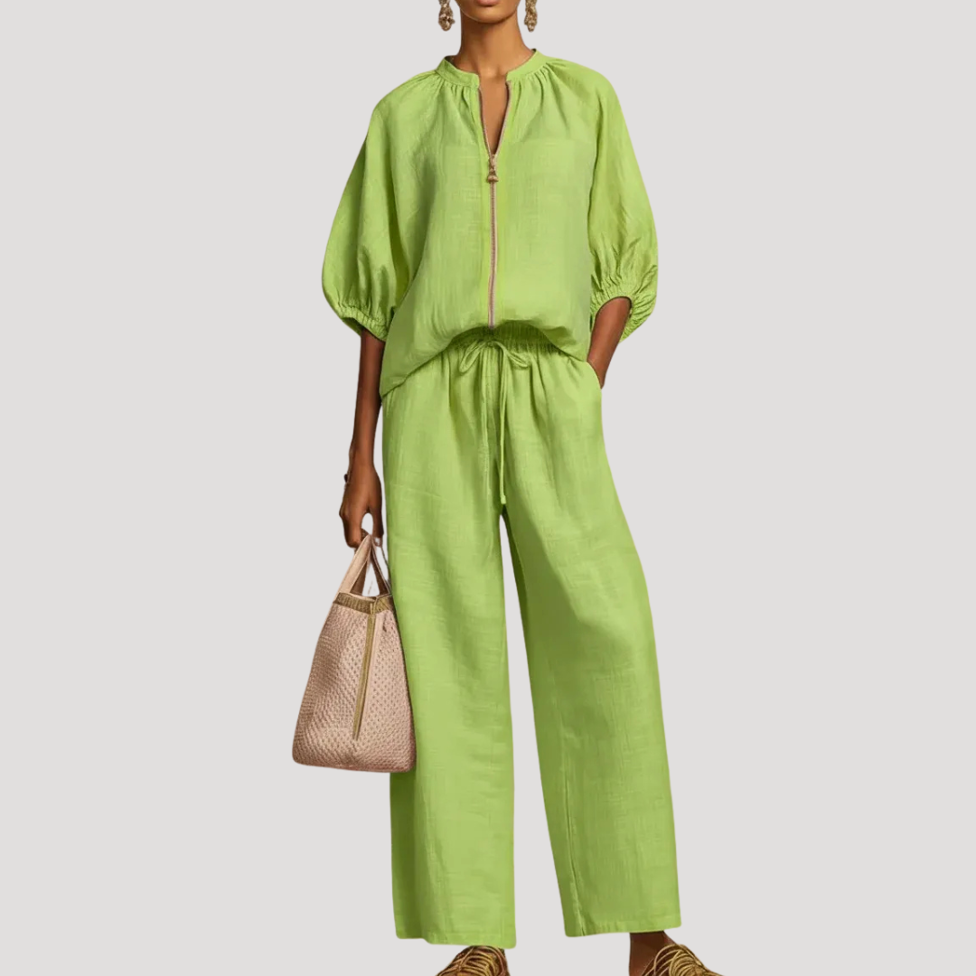 Ensemble Deux Pièces Femme Grande Taille – Haut & Pantalon Fluide | Confort & Élégance XS-5XL