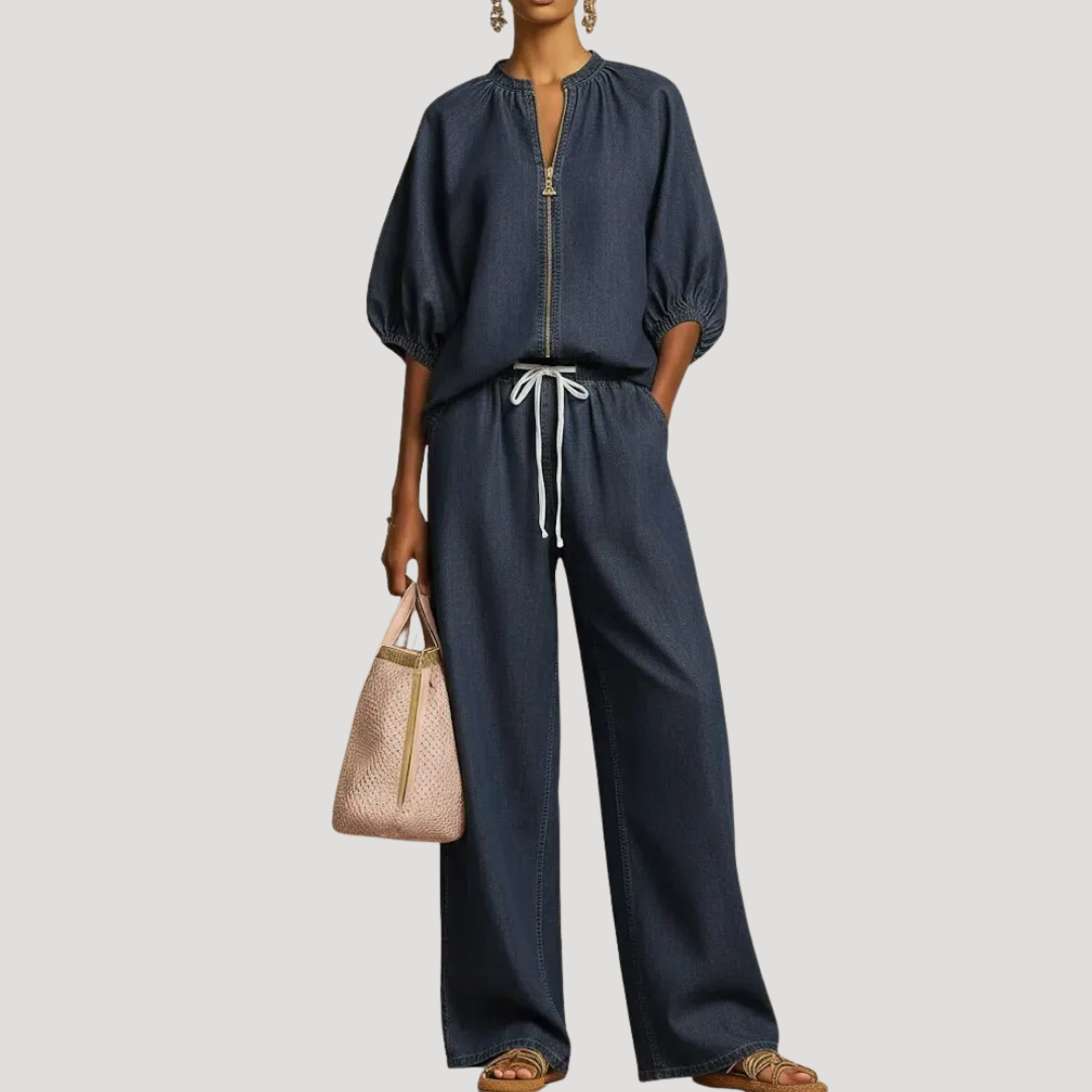 Ensemble Deux Pièces Femme Grande Taille – Haut & Pantalon Fluide | Confort & Élégance XS-5XL