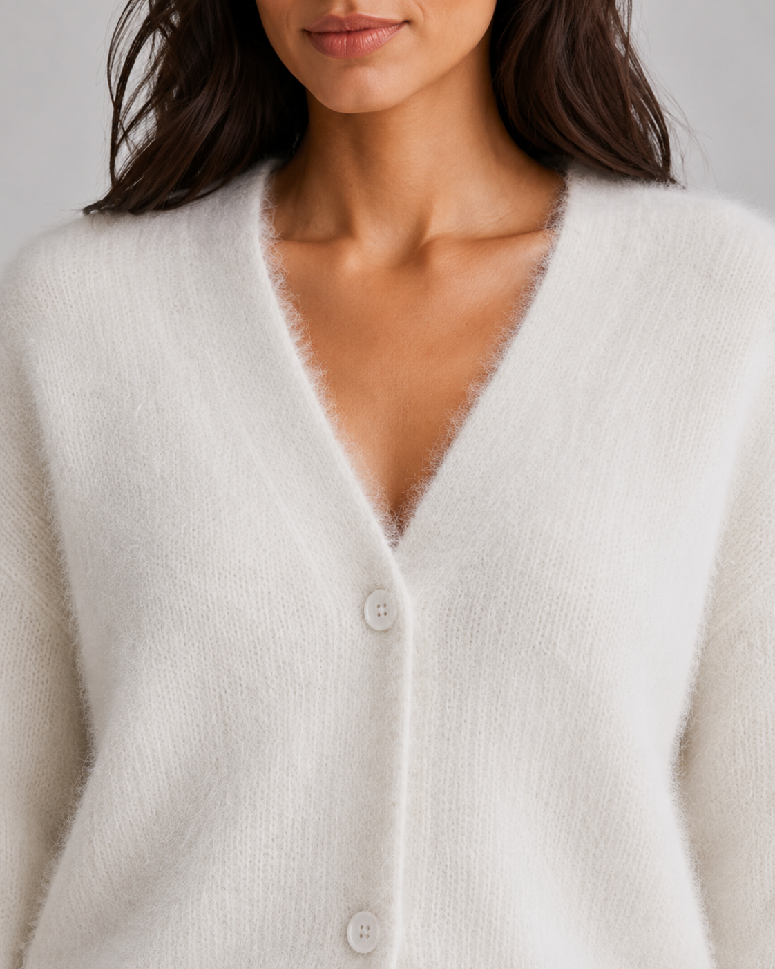 Gilet Cardigan Femme Moelleux Col V – Boutons Avant Maille Douce | Confort & Élégance
