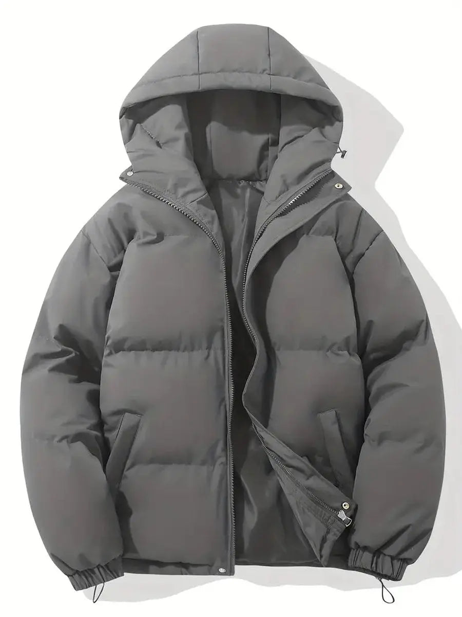 Doudoune Femme à Capuche Zippée – Rembourrage Matelassé Poignets Élastiqués | Chaleur Hivernale